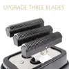 Haar Trimmer Kulliang R11 (F) Professionele herenbaard Reciproceding 3-Blade Razor System Clip Washable Electric Q240427