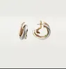 Designer Trinity Love Hoop Earrings For Women 18K Gold verguld met Fashion Letters Stud voor feestjuwelencadeau