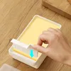 Pratos 1pcs prato de manteiga com tampa de capa Caixa de categor de cortador de caixa de manutenção para o armazenamento de geladeira em casa