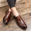 Dress Shoes Męska platforma Business Formalne noszenie Oxford High Heels Luxury Włoch