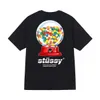 メンズTシャツ新しいコットンサマートレンドトップティアTシャツSTUレタープリント半袖ハイストリートスタイルカジュアルルーズメンズプラスサイズの衣類J240426