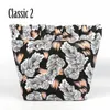 Sacs de soirée Tanqu Frill pli ruffle classique Colorful zip-up insert insert for Big Obag Tolevas Pocket O Bag