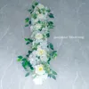 Dekorative Blumen Party Hochzeit DIY Blumenwand Arrangement versorgt Seidenhordera Rose künstliche Blumenreihe Ehe Heirat Hintergrund