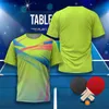 T-shirts pour hommes tennis de table et badminton sports intérieurs à sec rapidement confortable