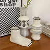 Vases Horizontal Stripe Art Style Céramique Vase Ornement Salon Room Dining Table Fleur