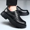 Dress Shoes Oxford Men's Casual Classic Black Work Leisure Leather Business