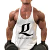 Heren tanktops heren gym multi -kleuren spiervest fitness hanger sportshirt y back racing suitl2404