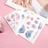 Tatueringsöverföring 1 st Fairy Butterfly Shiny Tattoo Sticker Waterproof Eyes Face Hand Body Art Fake Tattoos For Women Makeup Dance Music Festival 240426