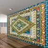 Tapisseries brûlant le soleil tapisserie mandala lune tapisseries hippie bohème du mur au mur suspendu décoration de salle de rêve de rêve psychédélique