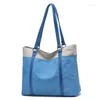イブニングバッグ女性大容量ハンドバッグ販売コントラストカラーショルダートート2024ショッピングと旅行デザイナー