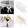 Fleurs décoratives 30pcs / lot de mariage Bowknots Ribbon Bows Bow Mini voitures chaises en tissu fête des vacances arc vase Po propul décoration