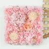 Fiori decorativi 38 cm Pannello a parete artificiale da fondo floreale 3D Figro Fuce Rose per la doccia da sposa da sposa per feste decorazioni per esterni