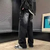 Jeans maschile New Fashion Celebrity Asciugamano ricamato zaino da uomo jeans pantaloni y2k pantaloni da uomo in cotone hip-hop dritti pantalonl244