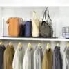 Vêtements Storage Transparent Sac à main Purs-Sac Divider étagère avec 5 compartiments Organisateur de placard amovible polyvalent