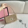 Kvinnors rosa designer kuvert Cleo Bag Miui Satchel Tote Wander Matelasse Underarm Brand Wallet hobo lyx äkta läder med axelbandkoppling