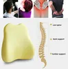 Pillow Chair Backrest Memory Foam Breathable Fabric Lumbar Pad Relieve Low Back Pain