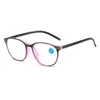 Occhiali da sole Ultralight Round Reading Glasses Frame Anti Blue Lens Lens Uomini Simple Computer Presbyopia Eyewear 1.0 1.5 2.0