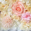 Dekorativa blommor 38 cm Artificial Wall Panel 3D Flower Bakgrund Faux Roses för festbröllop Bruddusch utomhusdekoration