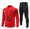 2023 2024 Iinter Milans AAC Milans Football Tracksuis Suit Training Training Ibrahimovic Lautaro Soccer Tracksuits survite Men and Kids Kit Sportswear Chandal7