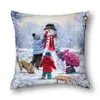 Copri per decorazioni natalizie cuscino - Aggiorna l'arredamento del tuo soggiorno con Festiva Feel Home 40x40 45x45 50x50 60x60