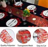 Party Decoration 2 Roll Metallic Gold Foil Table Runner Glitter Mesh Dining Thin Centerpieces For Wedding Baby Shower Christmas