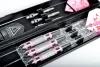 Darts 3 stcs professioneel 24 g 16 cm tip stalen darts aluminium pijltje ijzer vat met roze dartvluchten voor dartboard -spellen