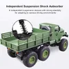 Voiture électrique / RC JJRC Q68 Q69 RC Truck Transport Transport 1 18 2.4g Six Wheel Remote Control Military Truck With LED Light Vacuum Retour à Schooll2404