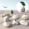 Vazen Creatieve steenvorm Kleine vaas Home Desktop ornamenten Keramische Stoare Zen Hydroponische plantenpotten Verse bloeminzetstukken
