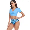 Women's Swimwear Ygolonger Sexy High Waist Bikini Outfits Women Two Piece Matching Set Female Biquini Beach Wear 2024 Summer Bath Suit