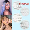 Transferência de tatuagem 1 ~ 10pcs Facar Jewelry Crystal descartável adesivos de tatuagem Mulheres olhos rosto corporal strasss stage de maquiagem à prova d'água 240426