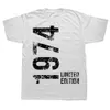 T-shirts masculins T-shirt commémoratif d'anniversaire pour femmes 1974 50 T-shirt rétro Limited Edition T-shirt T-shirt à manches courtes J240426