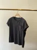 女性用Tシャツ2024年夏Tシャツビードチェーンポケットデザイン女子服用のショートスリーブトップOネックプルオーバートップ