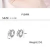 スタッドシンプルレインボーCZ軟骨イヤリング女性のための耳のバックルボーホークラシックスモールフープイヤー
