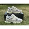 Handgefertigte Schuhe Joe Freshgoods X Sports Running Bricks Holzgrau Creme Mesh Wildleder Leder Sneaker