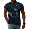 Мужские футболки летние 3D-технологии печати с узорами футболки мужской персонали
