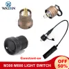 Lampor WADSN M300 M600 Flashlight Tail Cap Switch Airsoft SureFir M300C Tactical Spotlight Metal End Cap Dual Function Pressure Switch Switch