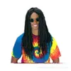 Nieuwe reggae Dirty Braid Wig Dance Cosplay Brown Ponytail