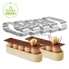 Appliances 4/6/8 PCS Oval Tart Ring Roestvrij stalen cirkel Mousse Cake Ring Set Franse dessertgereedschap Bakbenodigdheden Keukenaccessoires