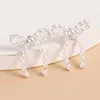 BOUD Vintage White Imitation Perle Bowknot Ohrringe für Frauen elegante handgefertigte Perlen -Aussage Ohrringe Schmuck 2024 D240426