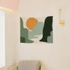 Tapisseries abstraites peinture de coucher de soleil 72a tapisserie