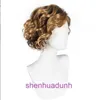 High end mens short curly hair gradient golden hot selling wigs