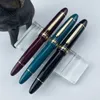 Yongsheng Junlai 630 Resin Fountain Pen No.8 Iraurita Fine Nib Brief Piston Gold Clip Business Writing School Stationery Gifts 240417