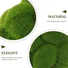 Dekorativa blommor 2 datorer Simulerade Moss Grass Green Decor Artificial Topiary Plastic Plant Ornament