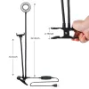 Stands 2024 Selfie Ring Light With Flexible Mobile Phone Holder Lazy Bracket Desk Lamp LED For Youtube Live Stream Office Kitchen Stand