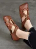 Freizeitschuhe Birkuir Square Toe geschlossene Sandalen für Frauen Hook Loop Flats Gladiator Weiche Sohlen echte Lederstrand