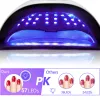 Kits Lâmpada de secagem de unhas de unhas 57 LEDS 300W LED UV Luz para secagem de todo o gel de gel de preto de manicure Pedicure Epuipment