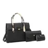 Einkaufstasche Multi-Piece-Crossbody-Handtasche 2024 Neue städtische minimalistische Mutter mittleren Frauen Umhängetasche 3pcs mittleren Alters