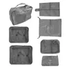 Storage Bags 7PC Clothes Bag Set Packing Square Multifunctional Suitcase Organiser Holiday Travel