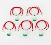 10pcs verde Buda Bodhisattva pingente com contas brancas corda de corda vermelha Lucky Bracelet Chinese Oriental Jewellery Ajustável7962425