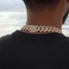 Kibo Hip Hop Bling Jewelry 20 мм VVS Moissanite Ice Out Cuban Link 10K Gold Chain